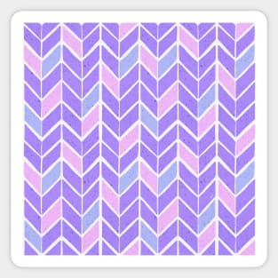 Chevron Pattern - Purple Pastel Palette Sticker